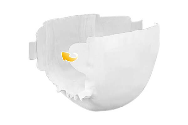 Front fastening area