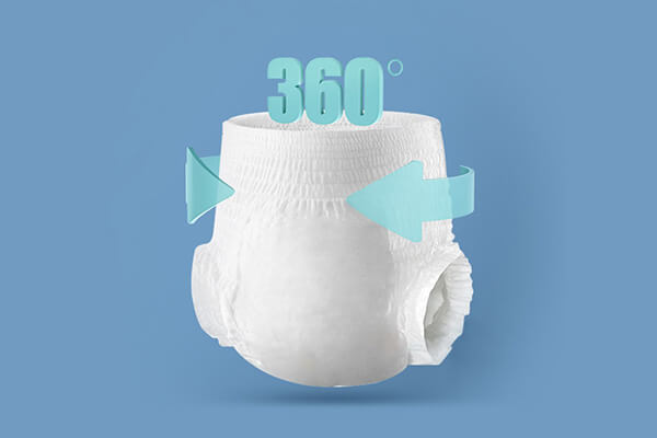 360° spandex waistband